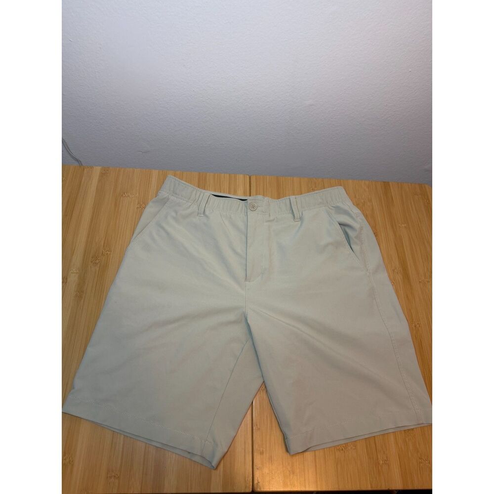 Under Armour Drive Golf Shorts Khaki Beige Tech Stretch Performance Men's 36
